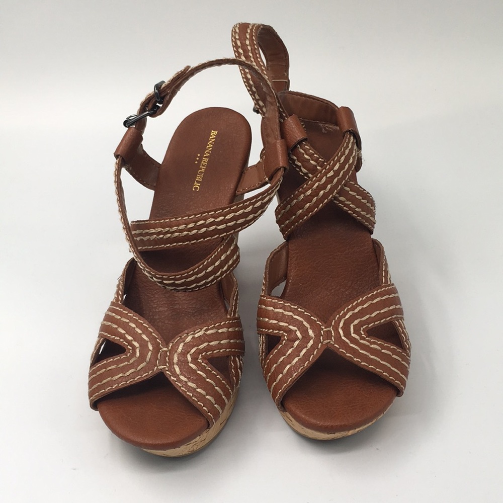 Banana Republic cork heeled wedges